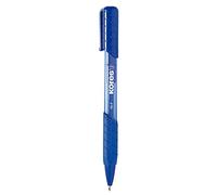 Kores - Bolígrafo con punta retráctil y clip (K6, F, 12 unidades), color azul