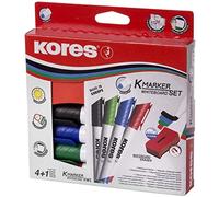 Kores Borrador magnético para pizarra blanca, 110 x 55 x 20 mm (juego de marcadores blancos)