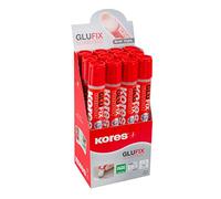 Kores - Glufix, pegamento líquido y transparente, sin goteo, pegamento no tóxico para manualidades y manualidades, suministros escolares y de oficina, paquete de 12 x 50 ml