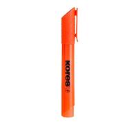 Kores - High Liner Plus: rotuladores fluorescentes naranjas, punta de cincel y tinta a base de agua, suministros escolares y de oficina, paquete de 12