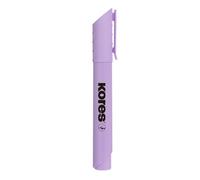 Kores - High Liner Plus: Rotuladores resaltadores de color lila pastel, punta de cincel y tinta a base de agua, suministros escolares y de oficina, paquete de 12, 36031
