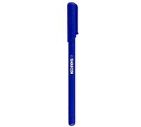 Kores - K0R-M: Bolígrafos azules, punta media con tinta semigel, agarre de goma táctil, paquete de 12