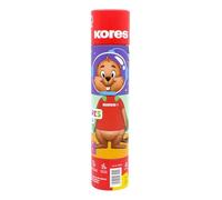 Kores - Kolores Jumbo, 12 lápices triangulares jumbo de forma triangular, forma triangular, madera FSC, lápices para niños, juego de 12 lápices de colores surtidos en tubo giratorio y giratorio con