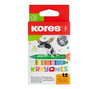 Kores Kolores Wachsmalkreide Krayones, 12er Kartonetui