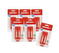 Kores - Pack 24 Pegamentos Barra Escolar 8g, Apto para Uso Escolar
