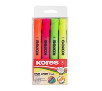 Kores TM36040 Highlighter Pen Set, 1 pieza, 4 colores