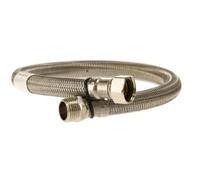 KORMAN KRM PLUS Latiguillo Flexible Macho 1/2" - Hembra 1/2" x 100 cm, Conexión Reforzada para Fontanería, Termos, Calentadores y Sistemas de Agua