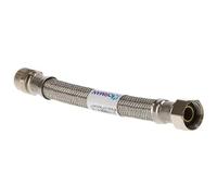 KORMAN KRM PLUS Latiguillo Flexible Macho 1/2" - Hembra 1/2" x 20 cm, Conexión Reforzada para Grifos, Termos, Calderas e Instalaciones de Fontanería