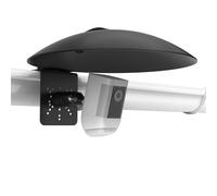 Koroao Parasol impermeable para exteriores con soporte de montaje en canalón compatible con cámaras de seguridad R-ing, Blink, eufy, Arlo, Wyze, TP-Link Tapo y todas las cámaras de seguridad de rosca