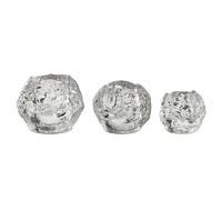 Kosta Boda 3 portavelas Snowball set de 3