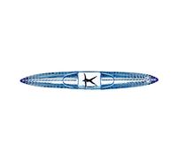 Kosta Boda Escultura de cristal BV Drifter Azul