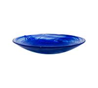 Kosta Boda Fuente Contrast 380 mm Azul-azul