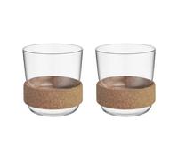 Kosta Boda Taza con anillo de corcho Viva 30 cl pack de 2 Transparente