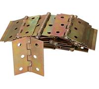KOTARBAU® 100 x Bisagras de acero inoxidable para muebles, 50 x 40 mm, Bisagra de libro, Conectores, Bisagra plegable de doble hoja, Bisagra multiuso para cajas de madera, Galvanizada, 100 UNIDADES