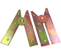 KOTARBAU® 2 Bisagras de escalera, 200 mm, Accesorio para escalera de madera, Plegable, Galvanizada, Resistente, Segura, 2 UNIDADES