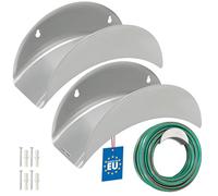KOTARBAU® 2 soportes de pared para manguera de jardín, 275 x 113 mm, de acero, soporte de pared para manguera de jardín