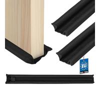 KOTARBAU® 2 uds Burlete Bajo Puerta - Espuma de Polietileno - 95 cm - Negro - Burletes Puertas de Entrada - 30 mm - Doble Aislamiento - Protector Bajo Puerta - Cortavientos para Puertas