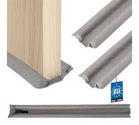 KOTARBAU® 2 uds Burlete Bajo Puerta - Espuma de Polietileno - 95cm - Gris - Burletes Puertas de Entrada - 30mm - Doble Aislamiento - Protector Bajo Puerta - Fácil de Cortar - Cortavientos para Puertas