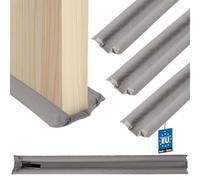 KOTARBAU® 2 uds Burlete Bajo Puerta - Espuma de Polietileno - 95cm - Gris - Burletes Puertas de Entrada - 30mm - Doble Aislamiento - Protector Bajo Puerta - Fácil de Cortar - Cortavientos para Puertas