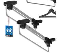 KOTARBAU® 2 x Colgadores extraíbles de Perchas, Barras Extensibles de Armario 25 cm, Barra de Armario o vestidor, Barra Armario guardarropa, Perchero telescópico, Soporte para armarios, 2 uds