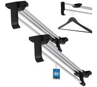 KOTARBAU® 2 x Colgadores extraíbles de perchas, Barras extensibles de armario 40 cm, Barra de armario o vestidor, Barra armario guardarropa, Perchero telescópico, Soporte para armarios, 2 uds