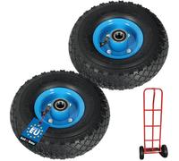 KOTARBAU® 2 x Ruedas Neumáticas para Carretilla 3.00-4 Rueda Neumática Completa Recambio para Caretilla Ruedas Reforzadas 4PR Ø 260 mm Neumáticos de Repuesto para Caretilla Llanta de Acero