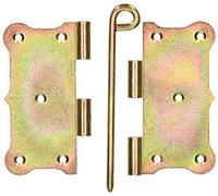 KOTARBAU® 25 Bisagras de Doble Hoja, Desmontable, con Pasador Anilla extraíble, 100 x 100 x 2 mm, Nudo Enrollado, Bisagra para Muebles, Puertas, Galvanizada, Ornamental, Conector, 25 Unidades