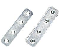 KOTARBAU® 25 Placas Perforadas, 70 x 16 mm, Conector Plano en Acero Inoxidable, Soportes de fijación, Pletina de Acero para unir Piezas o Reparar Muebles, Placa de Montaje, 25 Unidades