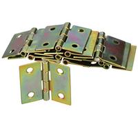 KOTARBAU® 25 x Bisagras de acero inoxidable para muebles, 30x30 mm, Bisagra de libro, Conectores, Bisagra plegable de doble hoja, Bisagra multiuso para cajas de madera, Galvanizada, 25 UNIDADES