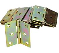 KOTARBAU® 25 x Bisagras de acero inoxidable para muebles, 45 x 40 mm, Bisagra de libro, Conectores, Bisagra plegable de doble hoja, Bisagra multiuso para cajas de madera, Galvanizada, 25 UNIDADES