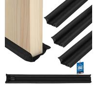 KOTARBAU® 3 uds Burlete Bajo Puerta - Espuma de Polietileno - 95 cm - Negro - Burletes Puertas de Entrada - 30 mm - Doble Aislamiento - Protector Bajo Puerta - Cortavientos para Puertas