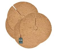 KOTARBAU® 4 x Discos de Coco, 45 cm, Fibras de Coco, Forro de Fibra Vegetal, Ecológico, Biodegradable, 100% Natural, Protección de Invierno, Antihierbas, Protección contra heladas, 4 Unidades