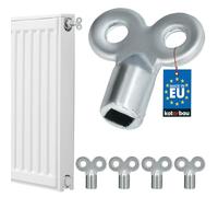 KOTARBAU® 4 x Llaves de Purga para radiadores, Llave de radiador, Llave para ventilación y Purga de radiadores, Llaves de purgado de calefacción, Llave Universal para Purga de Aire, 4 uds