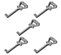 KOTARBAU® 5 LLaves clásicas provenzales para armario, Cromo, Grande 70mm, Compatible con la mayoría de cerraduras de armario y de cajón, Estilo antiguo, 5 UNIDADES
