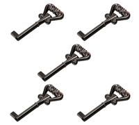 KOTARBAU® 5 Llaves clásicas provenzales para Armario, Negra Gris, Grande 70mm, Compatible con la mayoría de cerraduras de Armario y de cajón, Estilo Antiguo, 5 Unidades