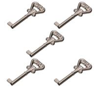 KOTARBAU® 5 LLaves clásicas provenzales para armario, Plateado satinado, satén, Grande 70mm, Compatible con la mayoría de cerraduras de armario y de cajón, Estilo antiguo, 5 UNIDADES