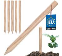 KOTARBAU® 5 uds Tutores para Plantas - Palos de Madera - 40 cm - Madera de Haya - Natural - Estacas para Jardín - Redondas - Tutores para Tomates - Estacas para Huerto