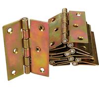 KOTARBAU® 50 x Bisagras de acero inoxidable para muebles, 80 x 60 mm, de libro, Conectores, plegable de doble hoja, multiuso para cajas de madera, Galvanizada, 50 UNIDADES