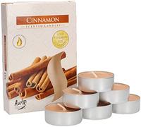 KOTARBAU® 6 x Velas de té, Velas aromáticas, Velas con aroma a canela, 4 horas de combustión, Velas de té pequeñas, Velas de te, 6 unidades