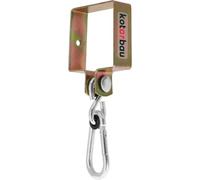 KOTARBAU® Abrazadera Cuadrada con Mosqueton 90 x 90 mm Gancho Oscilante Gancho para Columpio Jardin Sillas Colgantes Hamaca Jardin Gancho para Colgar Galvanizado Dorado