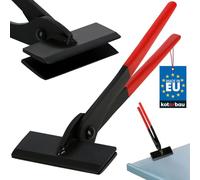 KOTARBAU® Alicates de chapa de 100 mm, rectos 0º forjados para techadores, para doblar chapa con mango de goma