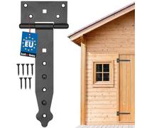 KOTARBAU® Bisagra de 200 mm - Revestimiento de Polvo - Bisagras Negras en T - Herrajes de Madera Bisagras Puertas Madera Bisagras para Puertas de Madera Visagras Negras Rustica