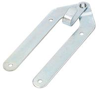 KOTARBAU® Bisagra de escalera, 200 x 25 mm, Accesorio para escalera de madera, Plegable, Galvanizada, Resistente, Segura, Con gancho