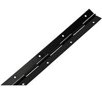 KOTARBAU® Bisagra de piano para fijar tapas y puertas, 31mm x 50 cm, Resistente bisagra con agujeros de montaje, Negro, Divisible, Cortable, Bisagra Continua para muebles