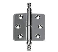 KOTARBAU® Bisagra Decorativa para Muebles 45x45 mm, Bisagra Izquierda, Bisagra cromada, Bisagra para Puertas de Muebles, Bisagra Universal Cromo, Bisagra extraíble, Inoxidable, Bisagra de gabinete