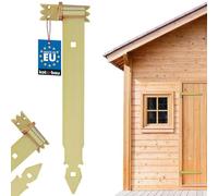 KOTARBAU® Bisagra para Puertas, Ventanas 400 mm, Gozne para atornillar + Quicio, Herraje para contraventanas, persianas, Acero Inoxidable, Banda de Acero, Galvanizado, Bisagra de Encaje