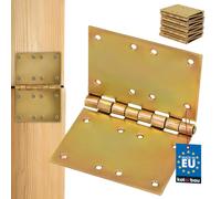 KOTARBAU® Bisagras para puerta (10 unidades, 100 mm x 150 mm), color amarillo