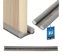 KOTARBAU® Burlete Bajo Puerta - Espuma de Polietileno - 95 cm - Gris - Burletes Puertas de Entrada - 30 mm - Doble Aislamiento - Protector Bajo Puerta - Fácil de Cortar - Cortavientos para Puertas