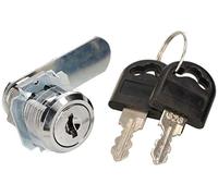 KOTARBAU® Cerradura de cilindro de acero inoxidable, 20 mm, Cerradura de seguridad para muebles, buzones, taquillas, cajones, Cerradura de lengüeta, 2 llaves incluidas