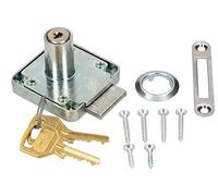 KOTARBAU® Cerradura para Muebles, Cerradura de Armario con 2 Llaves, Cerradura de Cilindro, Cerradura de gabinete, buzón, taquillas, cajones, Cerradura de Seguridad con Cilindro, Cerradura de embutir